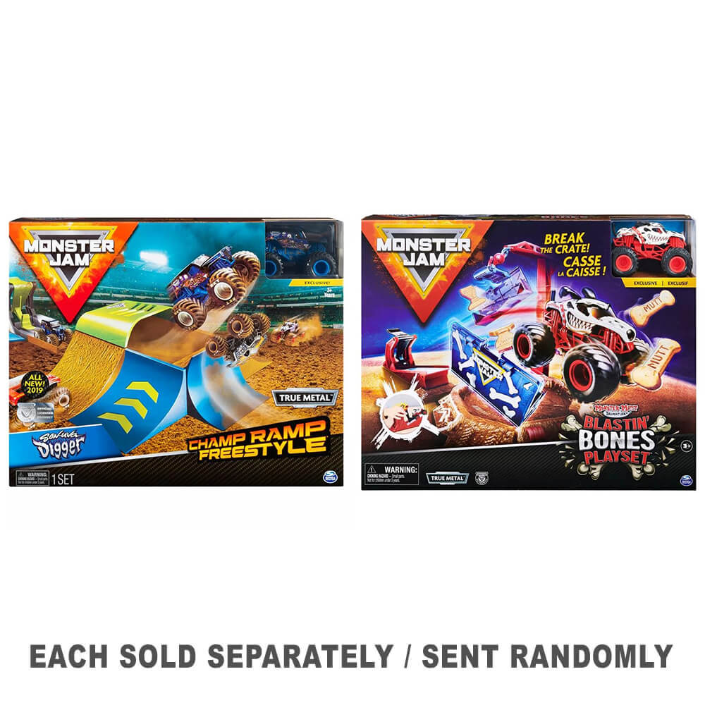 Monster Jam 1:64 Stunt-Spielset (1 Stück, zufälliger Stil)