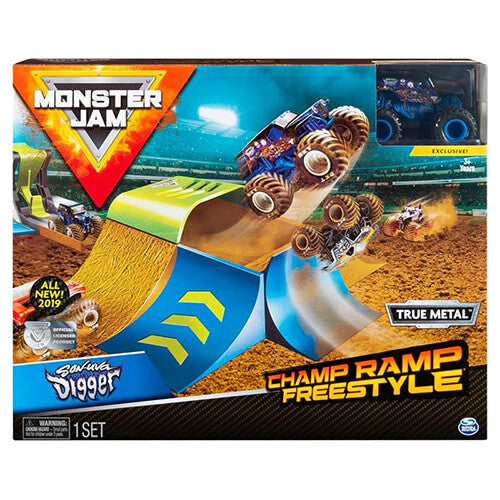 Monster Jam 1:64 Stunt-Spielset (1 Stück, zufälliger Stil)