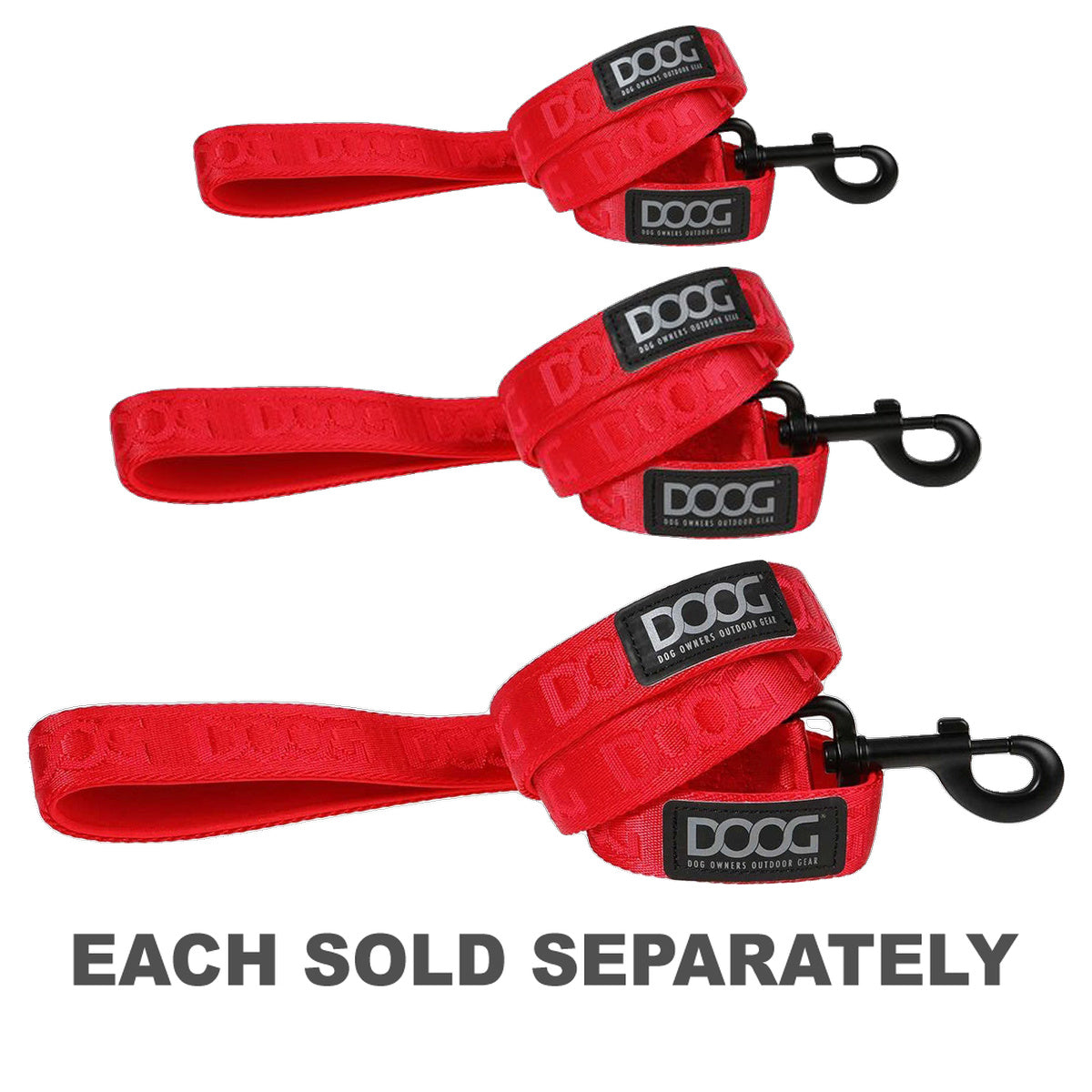 Doog Leash Neosport Neoprene (Red)