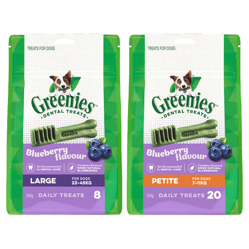 Greenies Dog Blueberry Treat Pack 340g