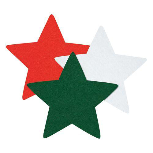 Felt Star Decorations 60pk