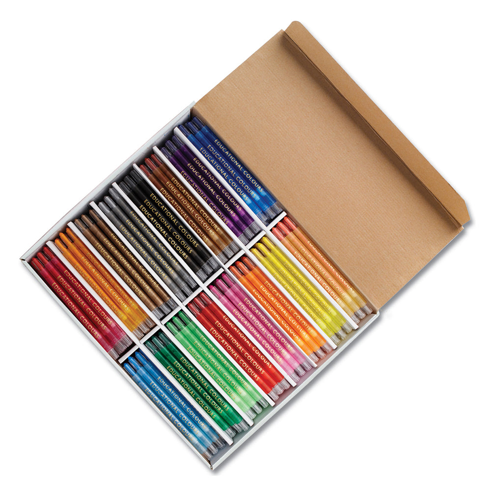 Twist-It Crayons 240-Piece School Pack