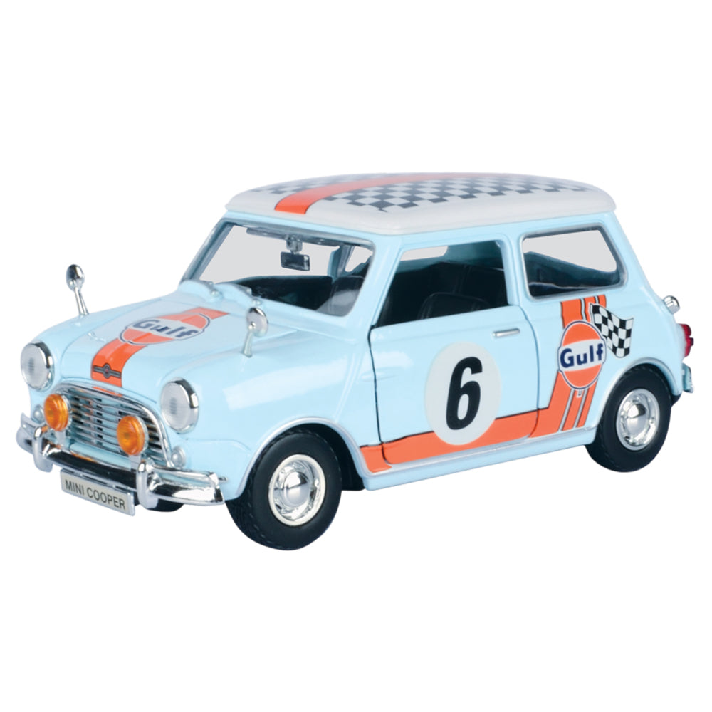 Gulf Morris Mini Cooper 1961-67 w/ Gulf Livery 1:18