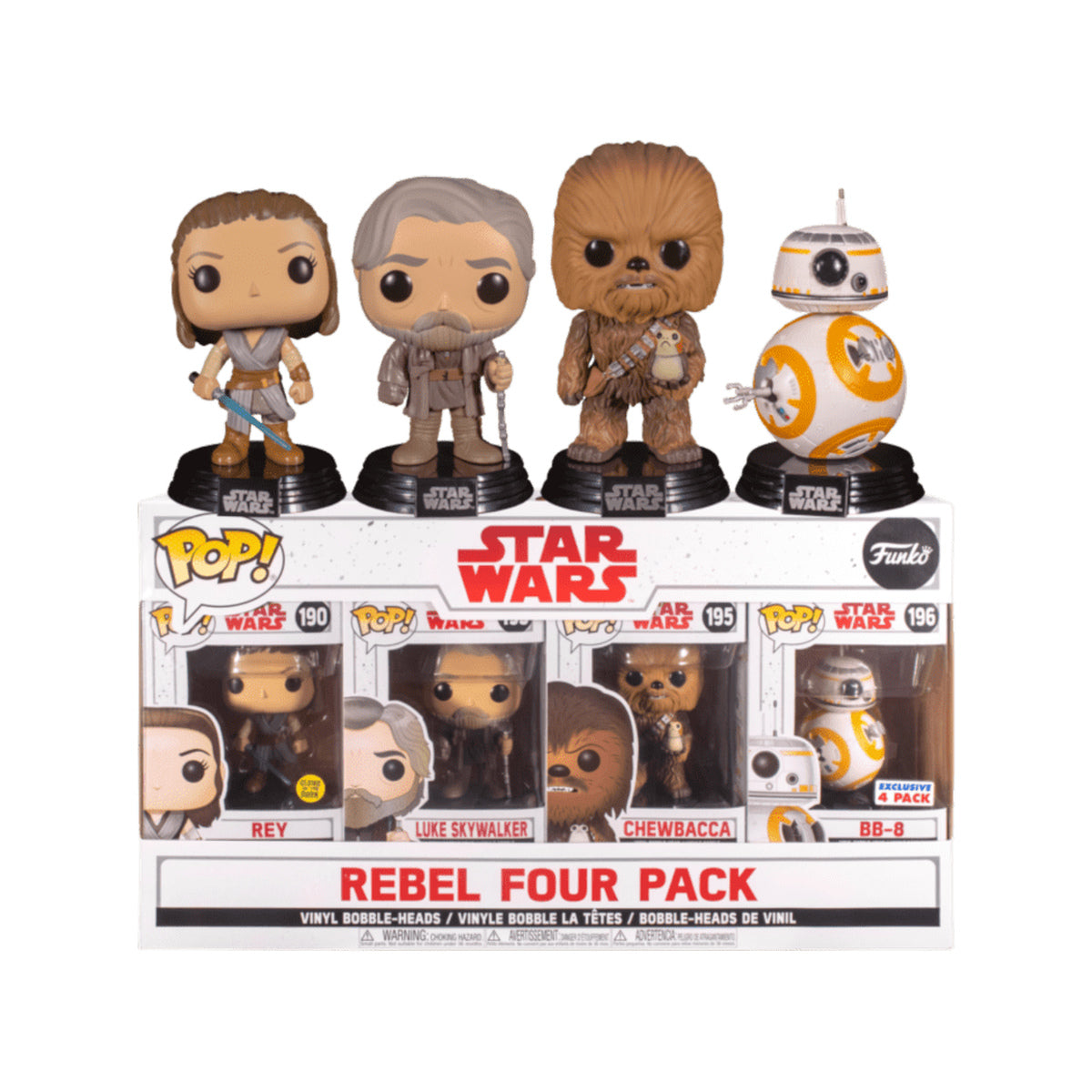 Star Wars: The Last Jedi Rebel Four Pack Pop! 4 Pack