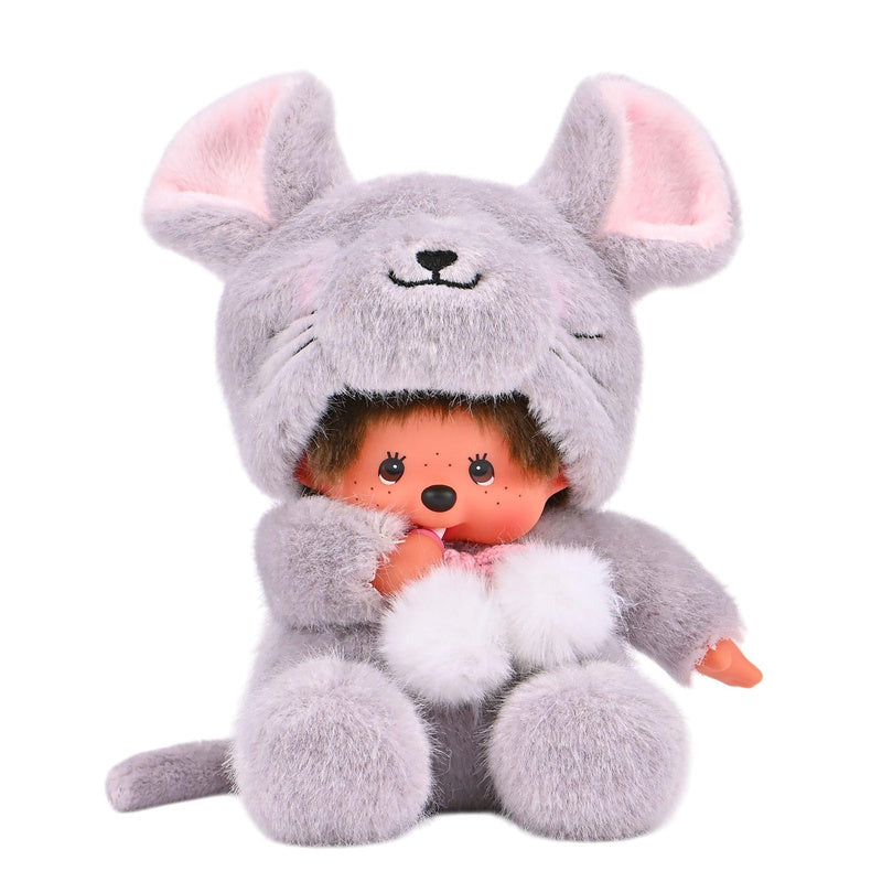 Monchhichi Sitting Mouse (with Animal Box) Plush Toy