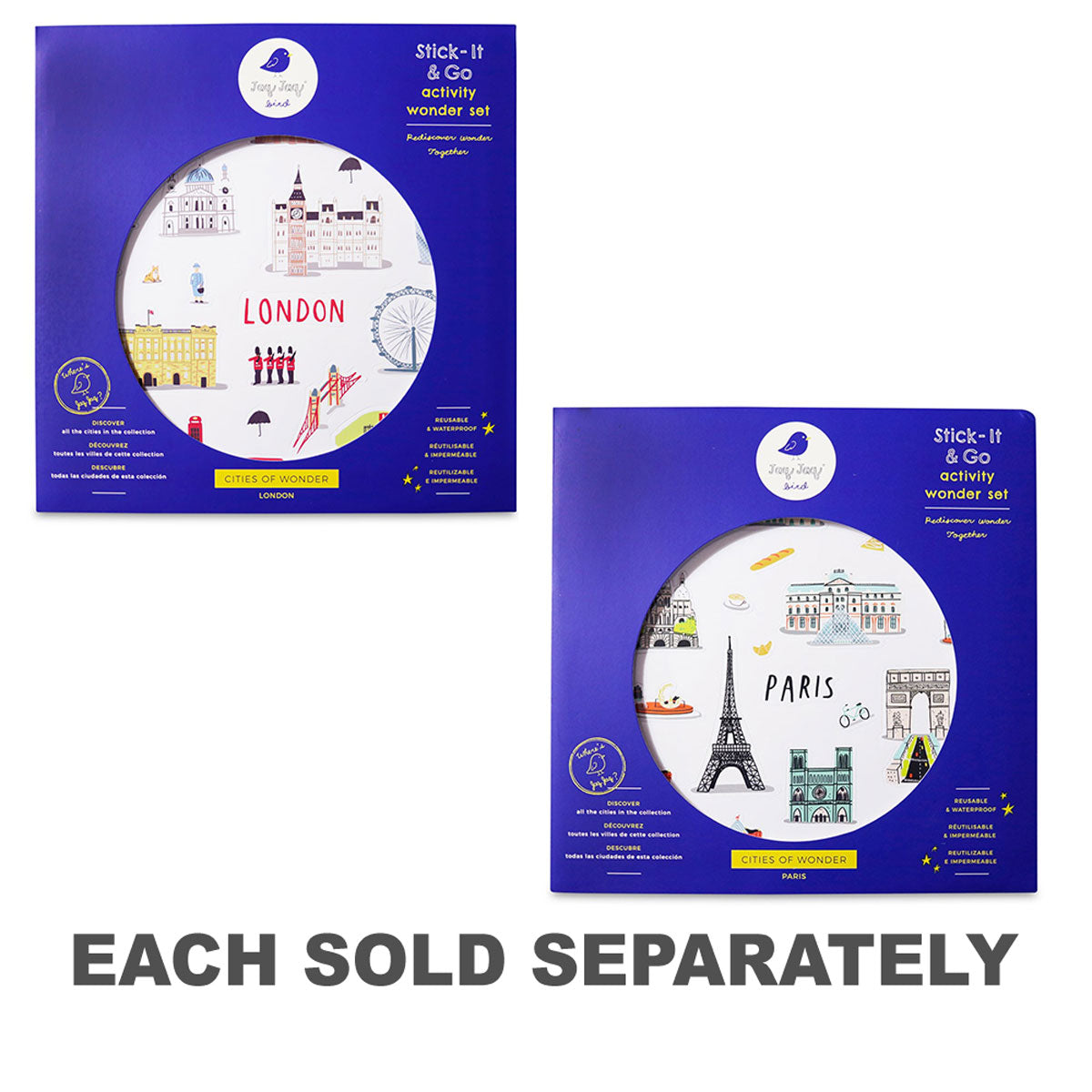 Jaq Jaq Bird Cities of Wonder Stick It & Go Activity Set