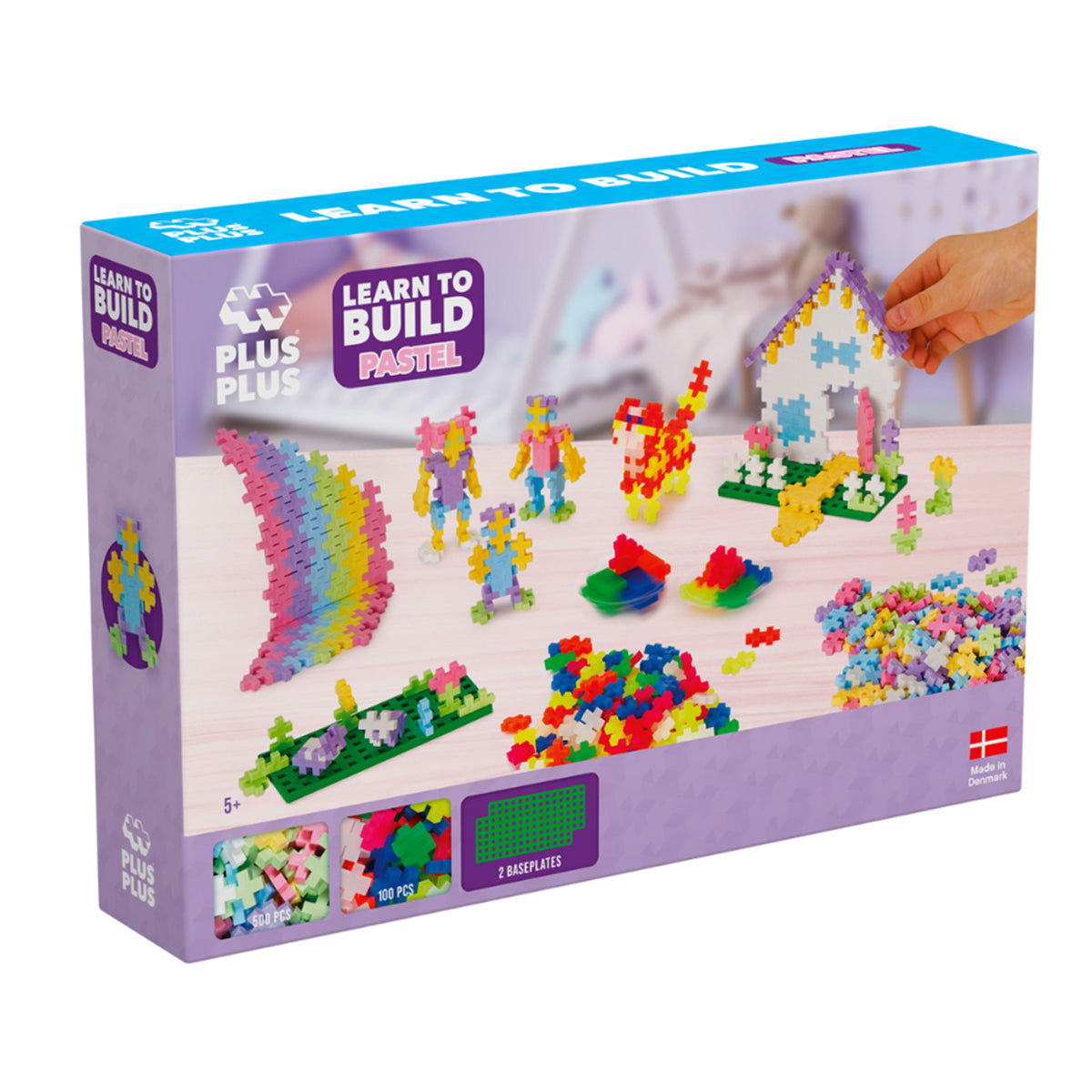 Plus-Plus Pastel Learn to Build Building Blocks