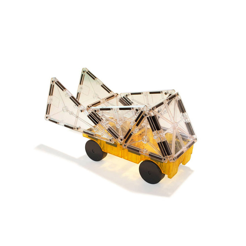 MAGNA-TILES Cars 2-Piece Expansion Set (Green & Yellow)