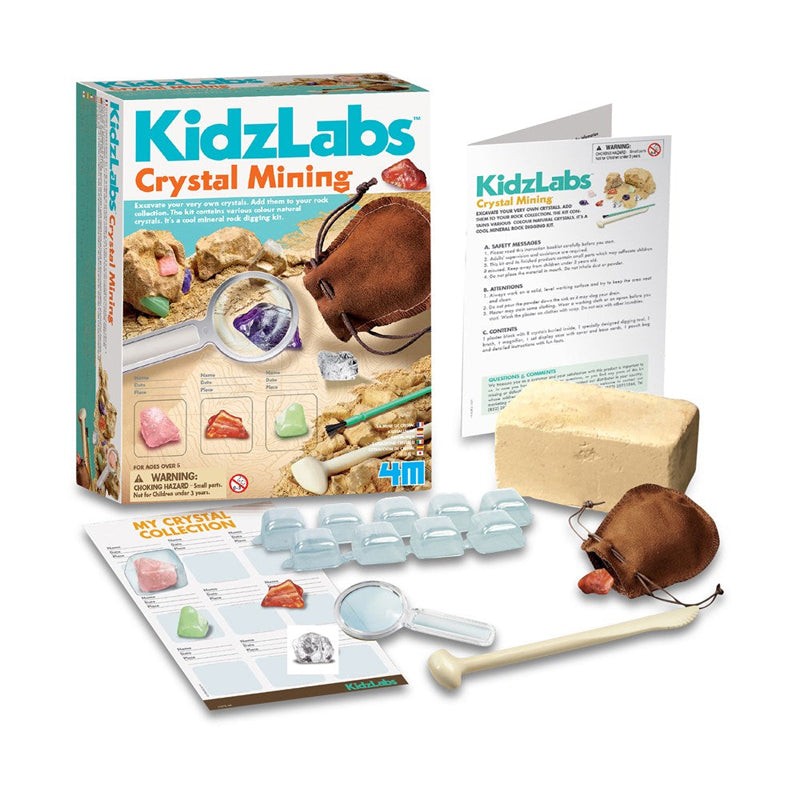 4M KidzLabs Crystal Mining Kit