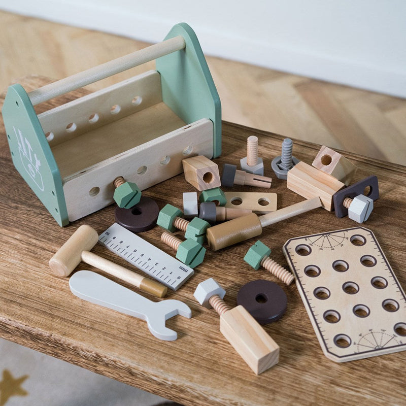Dantoy Playful Wood Tool Box 26 pcs