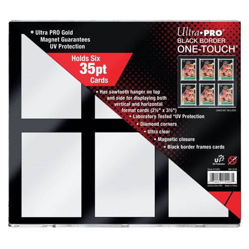 Ultra Pro 35PT Black Border UV ONE-TOUCH Magnetic Holder Card Protector