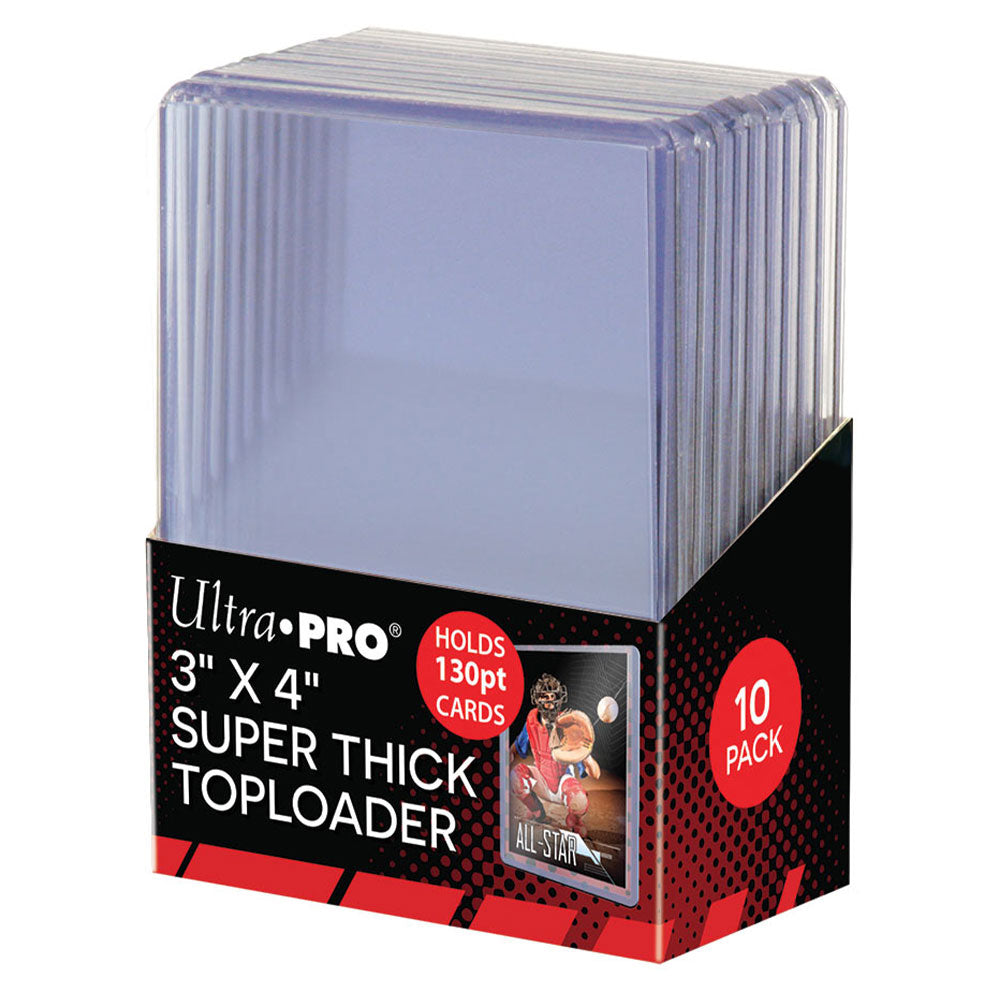 Ultra Pro Super Thick Toploader 10pcs (3x4in)