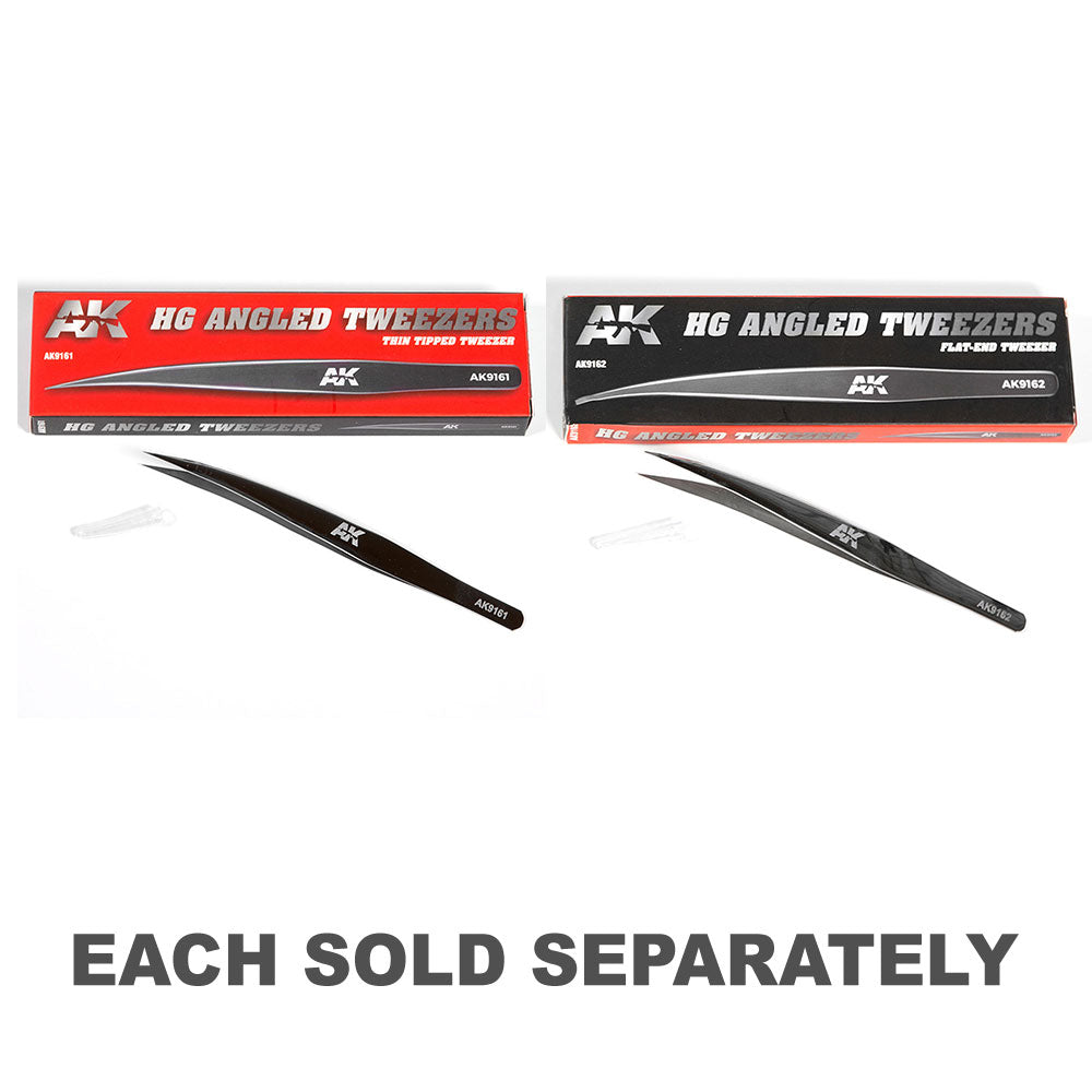 AK Interactive Hg Angled Tweezers
