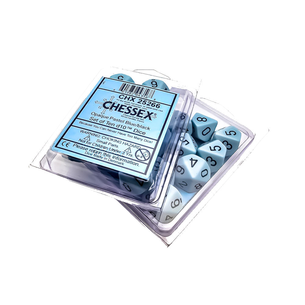 Chessex Opaque Pastel D10 Dice Set