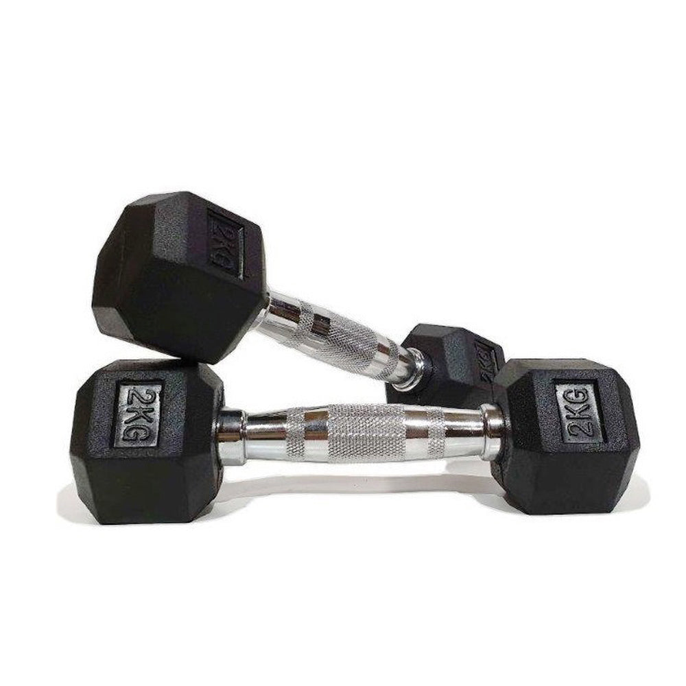 Morgan Rubber Hex Dumbbells (Pair)