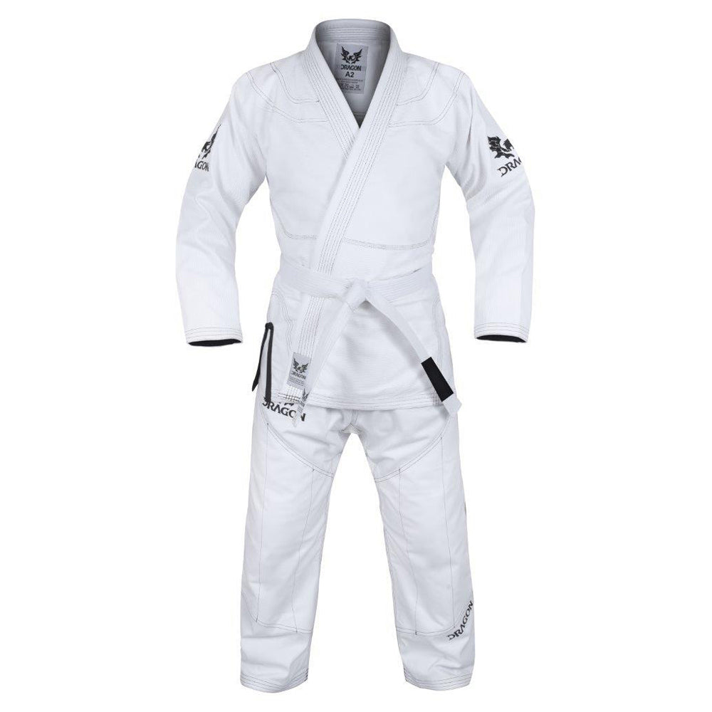 Morgan Dragon V2 White BJJ Gi 450gsm (IBJJF Approved)