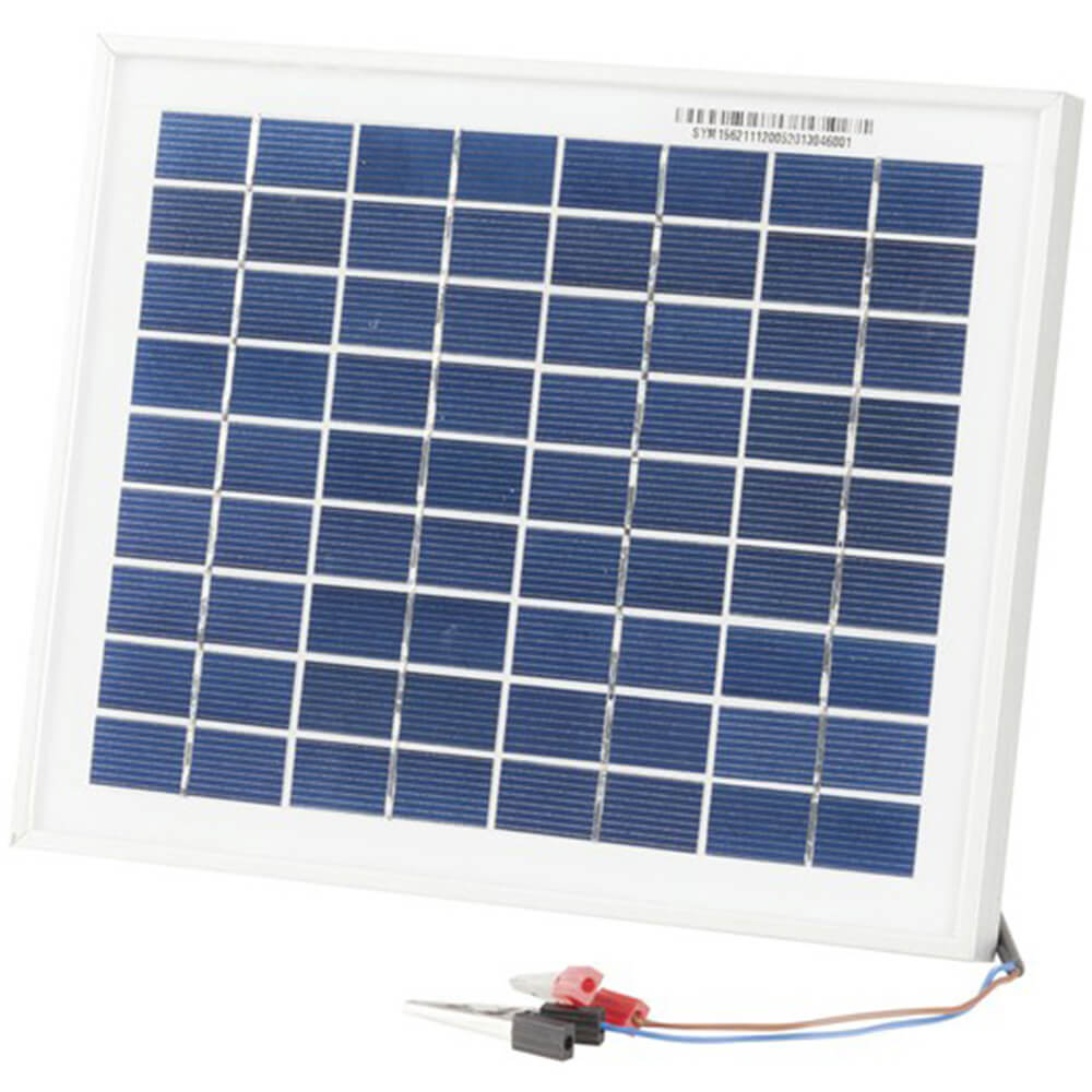 12V monokristallines Solarpanel mit Clips/Kabel