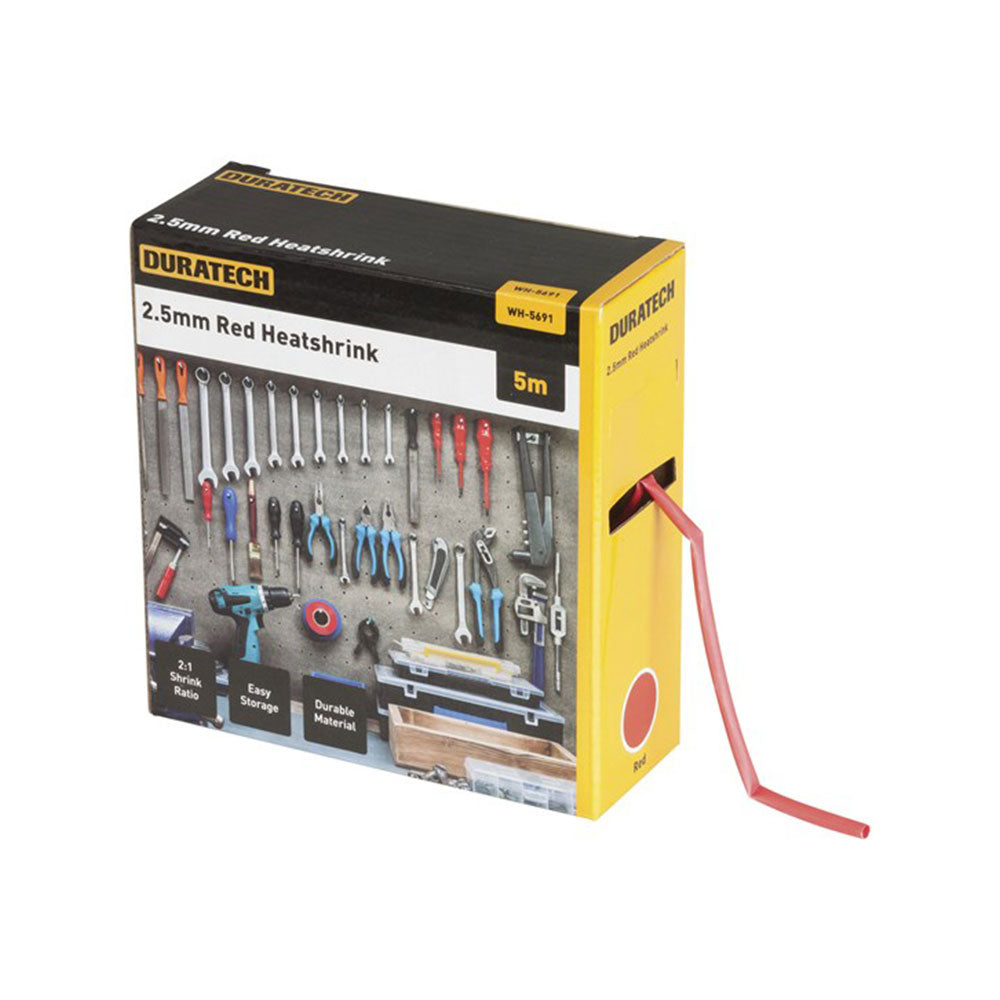 2:1 Heatshrinkチューブ5m(赤)