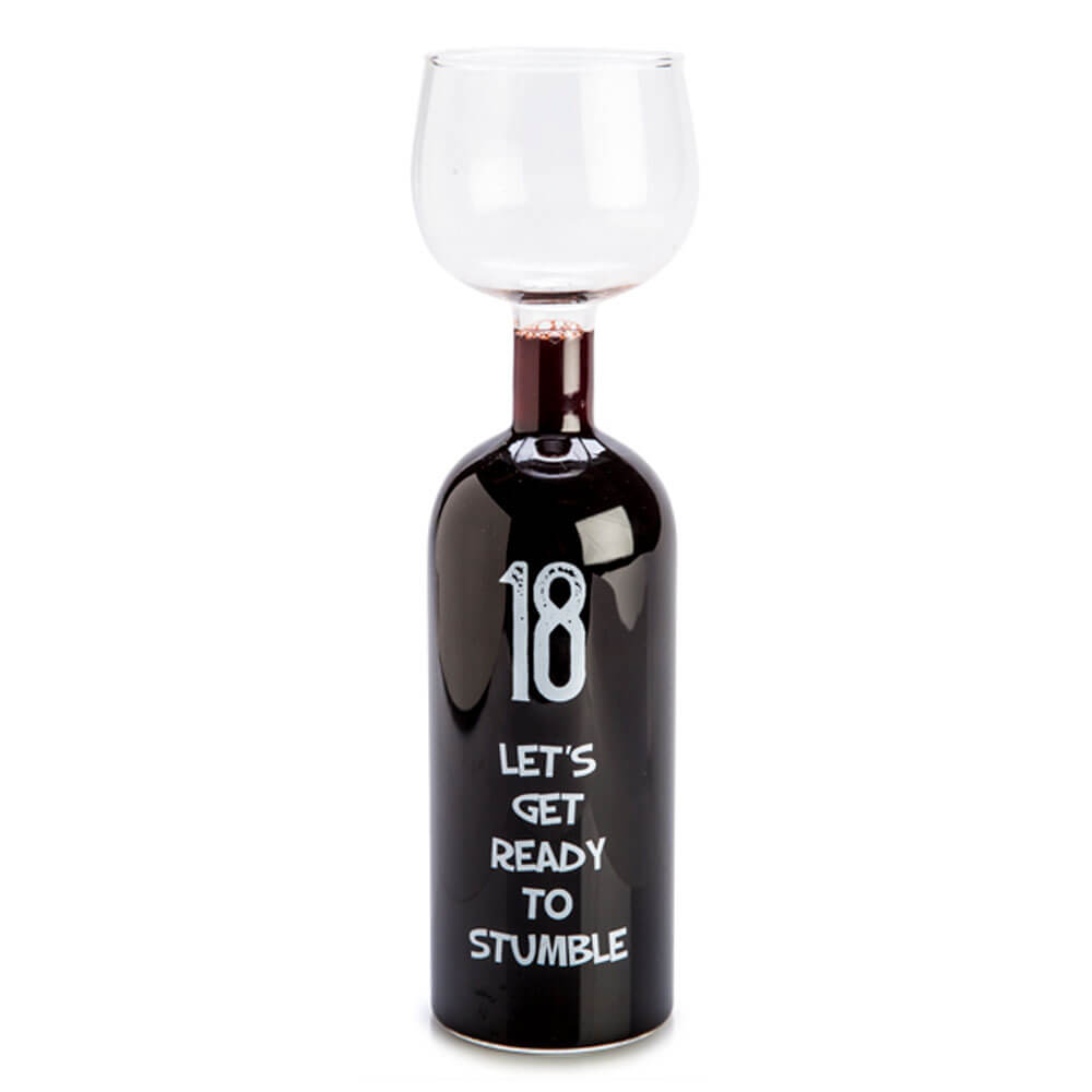 お誕生日おめでとうワインボトルグラス