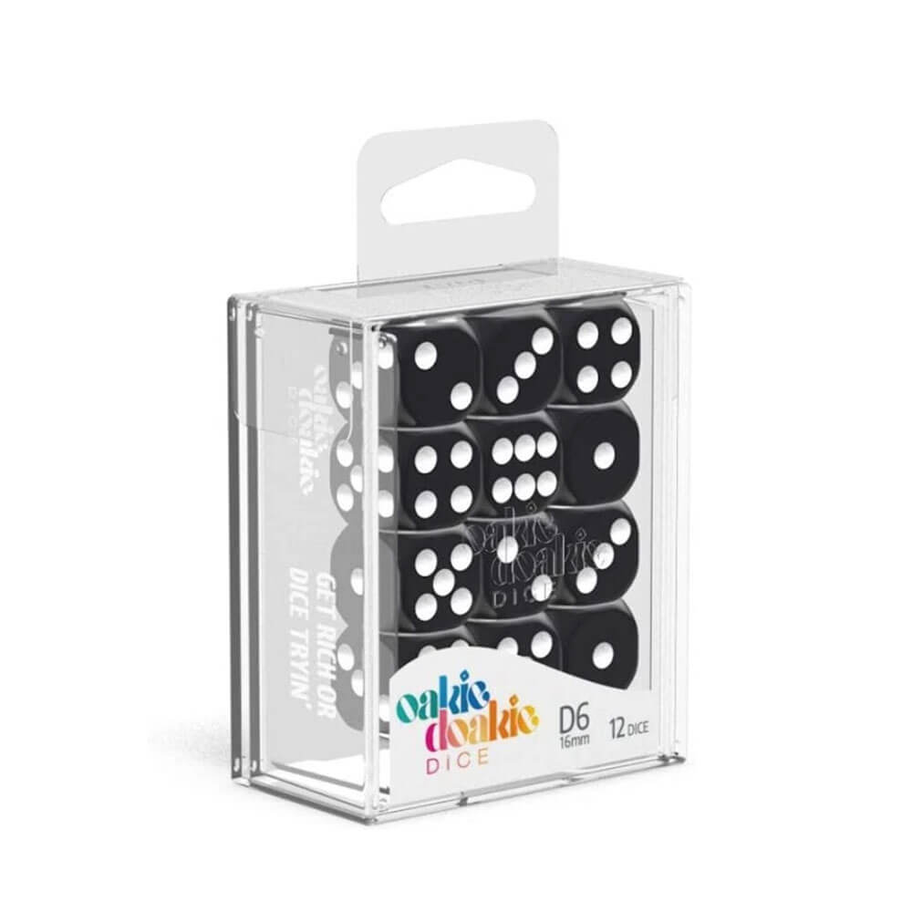 Oakie Doakie D6 16mm Solid Dice 12Stk