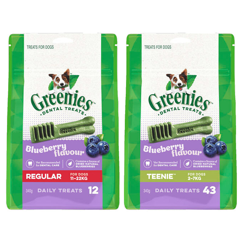 Greenies Dog Blueberry Treat Pack 340g
