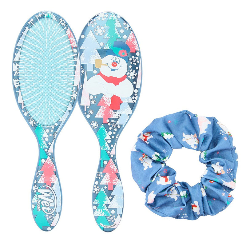 WetBrush Frosty The Snowman Detangler Scrunchie Kit