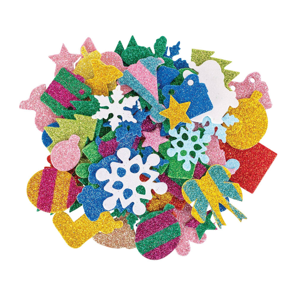 EVA Christmas Adhesive Shapes 100pcs