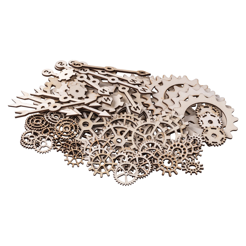 Wooden Gears and Cogs 100pk