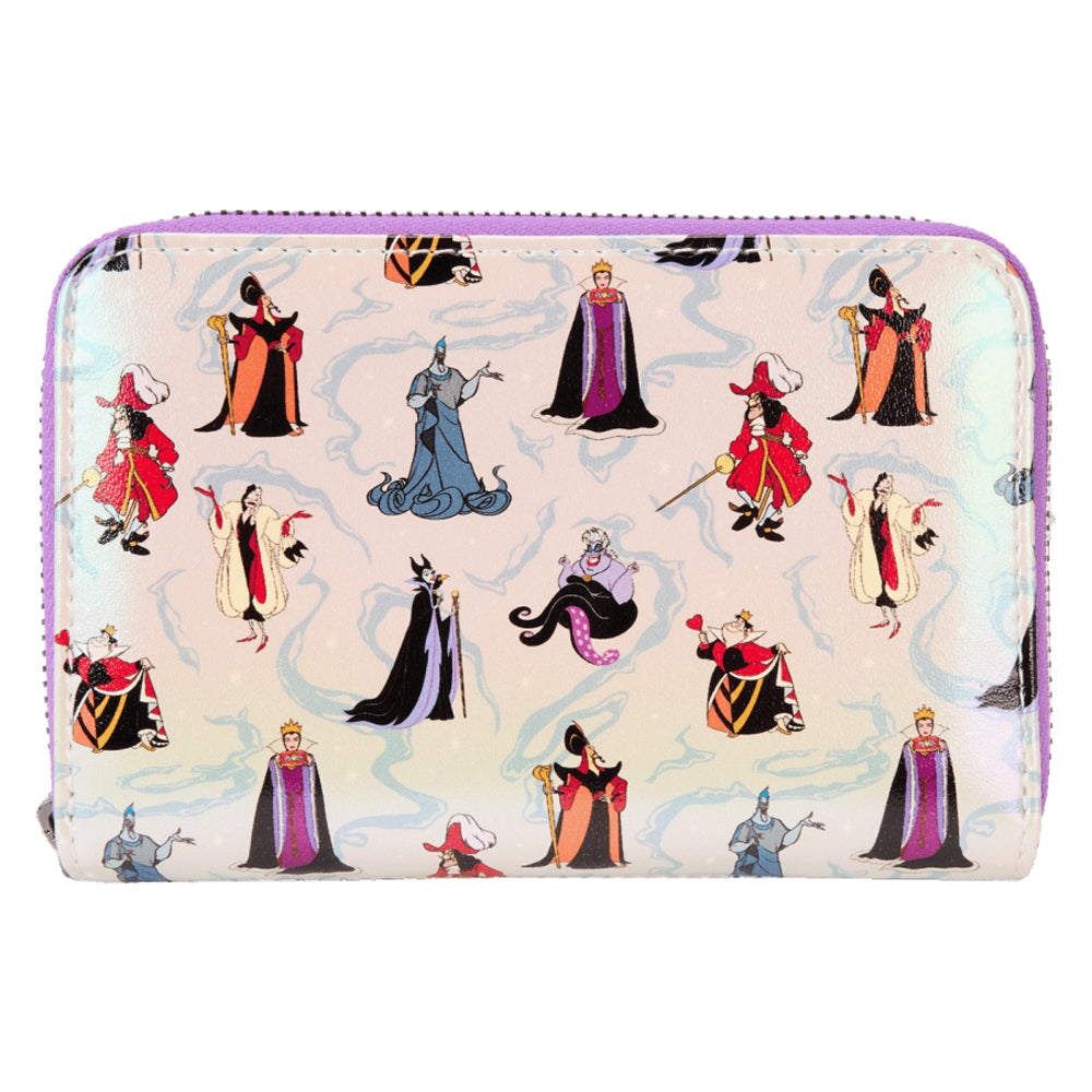 Disney Villans Iridescent Zip Wallet