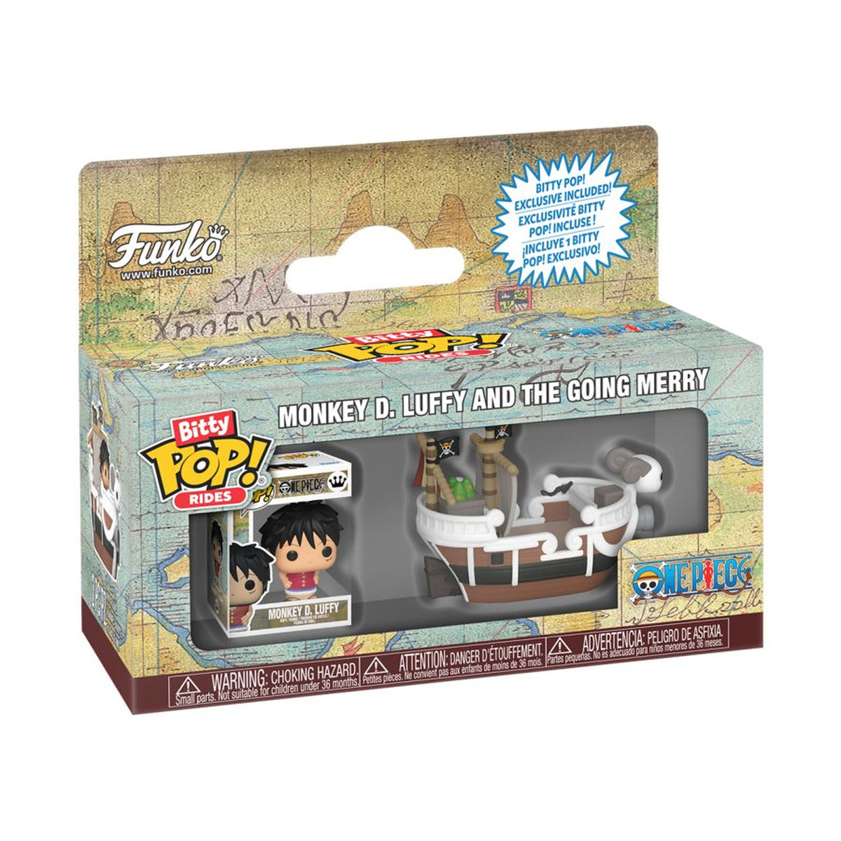One Piece Luffy w/Going Merry Bitty Pop! Ride