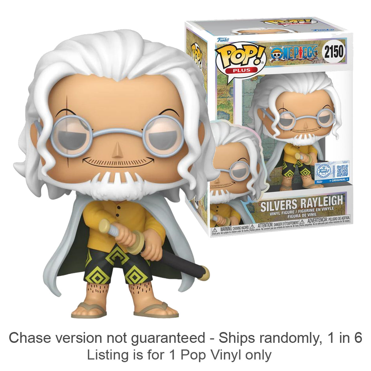 Onepcs Silvers Rayleigh US Exclusive Pop! Plus (Chase Ships 1 in 6)