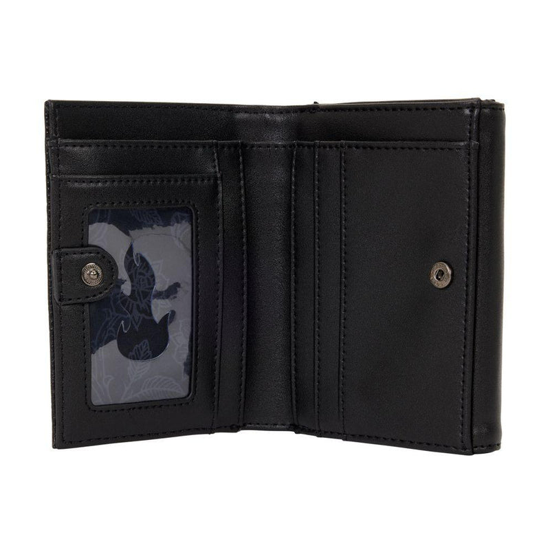 Disney Villains Black Faux Leather w/ Velvet Trim Wallet