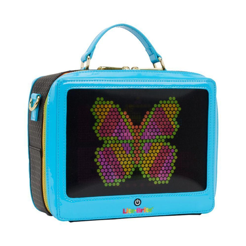 Lite Brite Lenticular Glow Crossbody Bag with Coin Bag