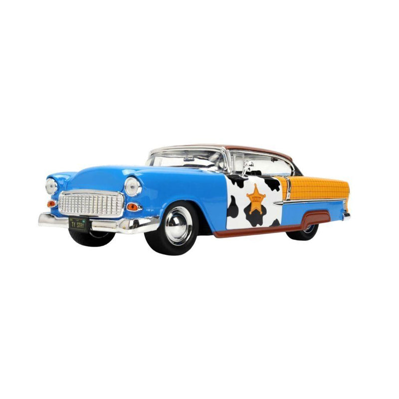 Toy Story 1:24 Woody Figure w/ 1955 Chevrolet Bel Air