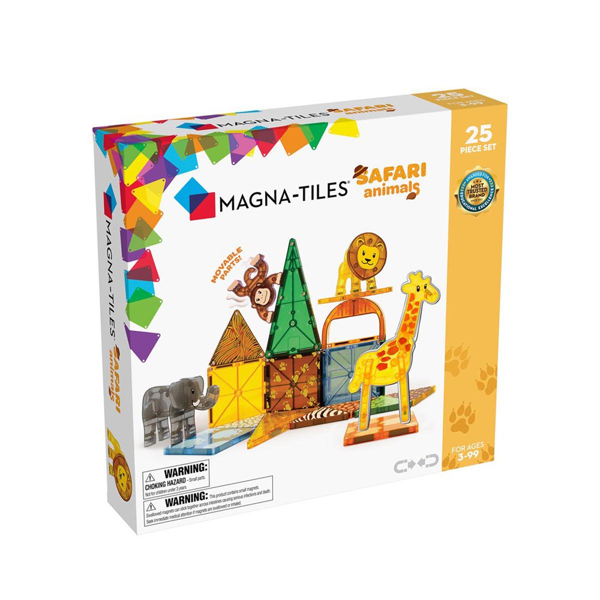 MAGNA-TILES Safari Animals 25-Piece Set