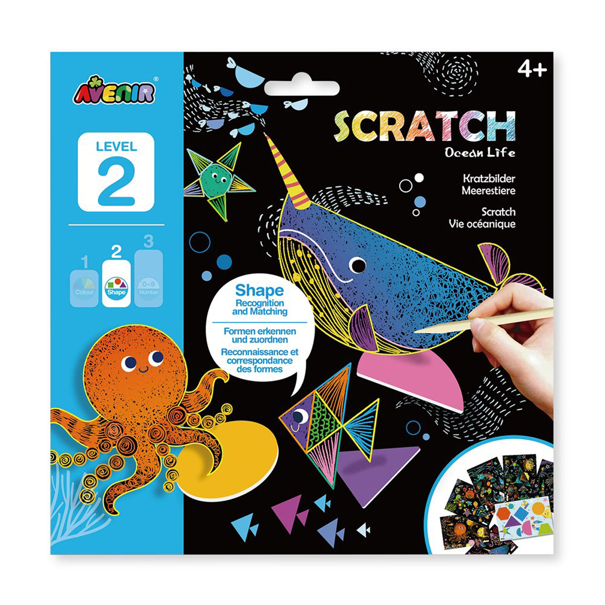 Avenir Ocean Life Scratch Art Kit