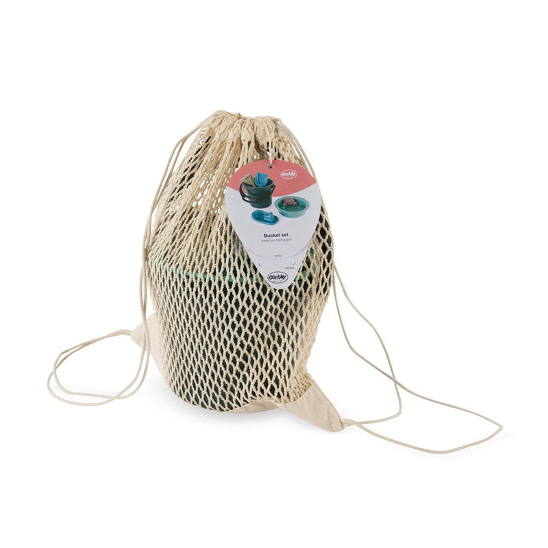 Dantoy Blue Marine Toys Bucket Set with Cotton Net 6pc