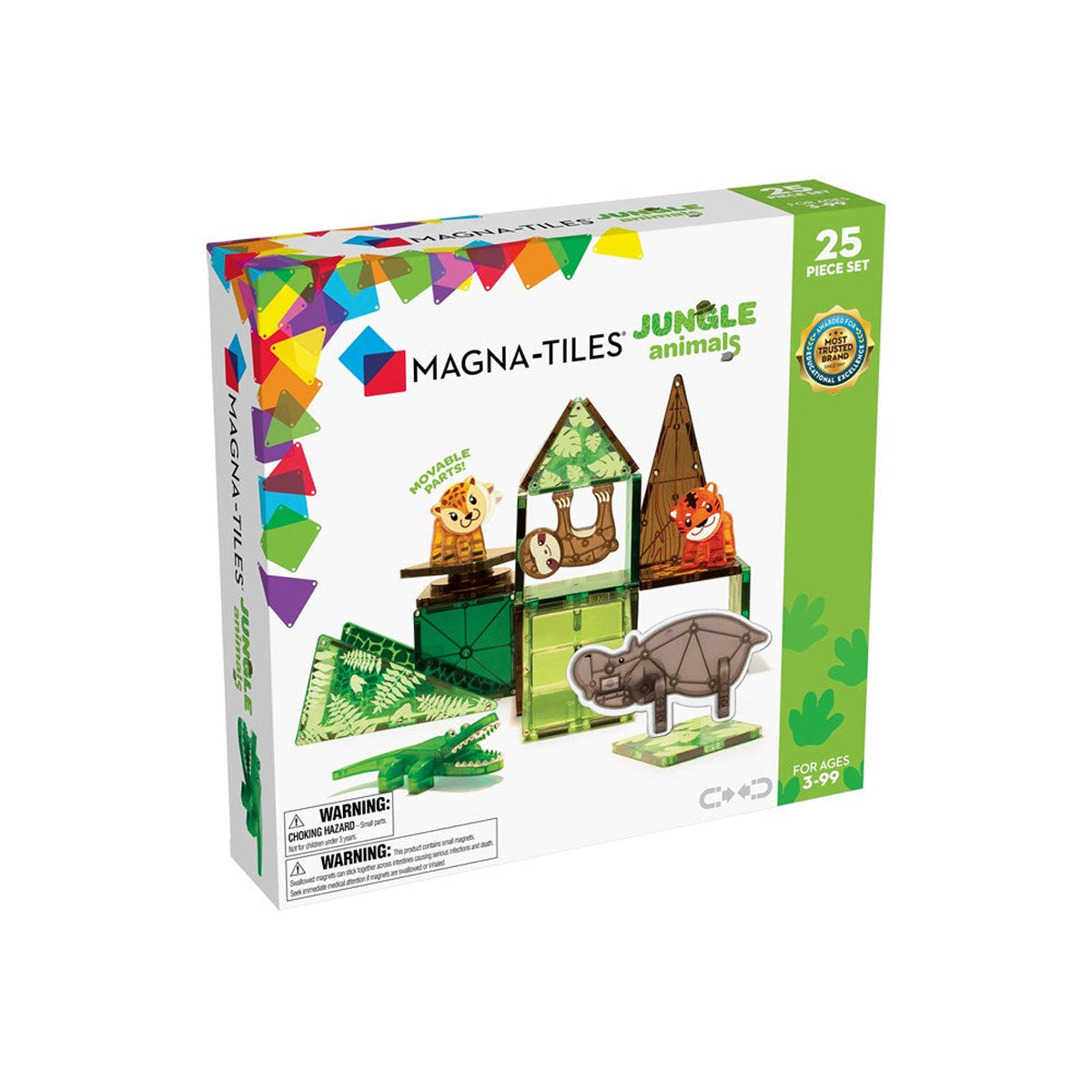 MAGNA-TILES Jungle Animals 25-Piece Set