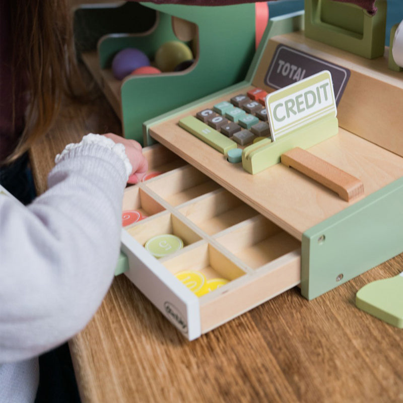 Dantoy Playful Wood Cash Register Set