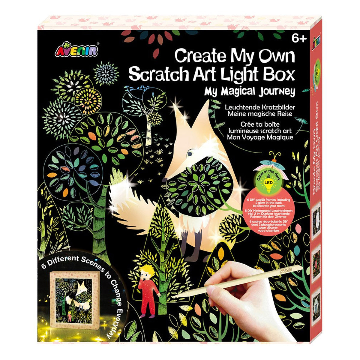 Avenir My Magical Journey Create My Own Scratch Art Light Box