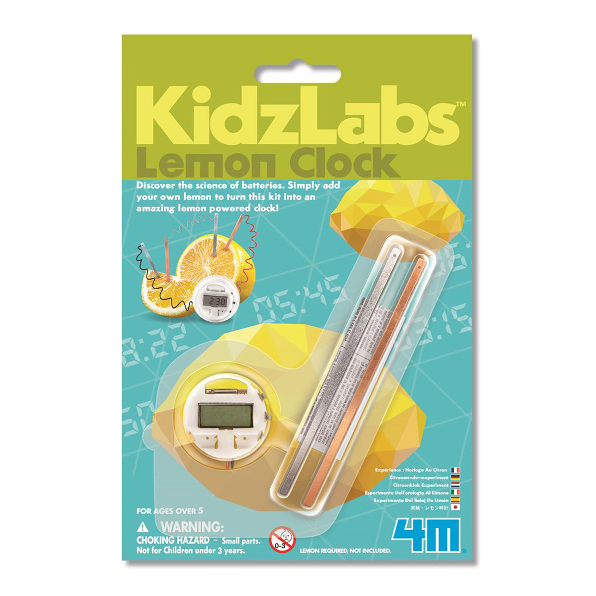 4M KidzLabs Lemon Clock Kit