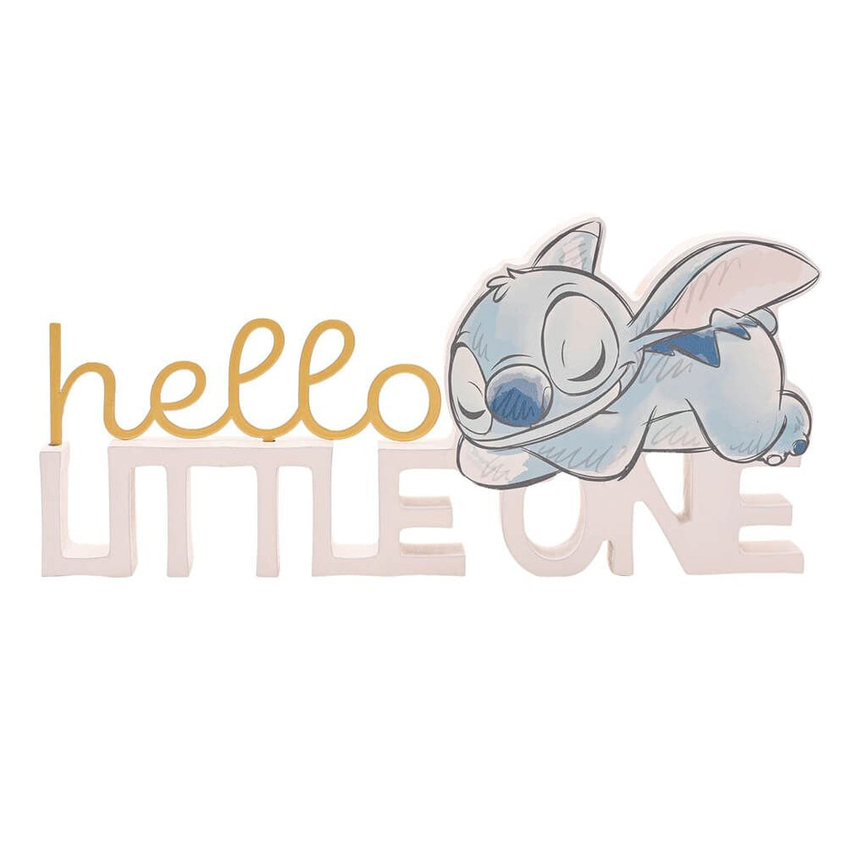 Stitch Baby Mantel Plaque