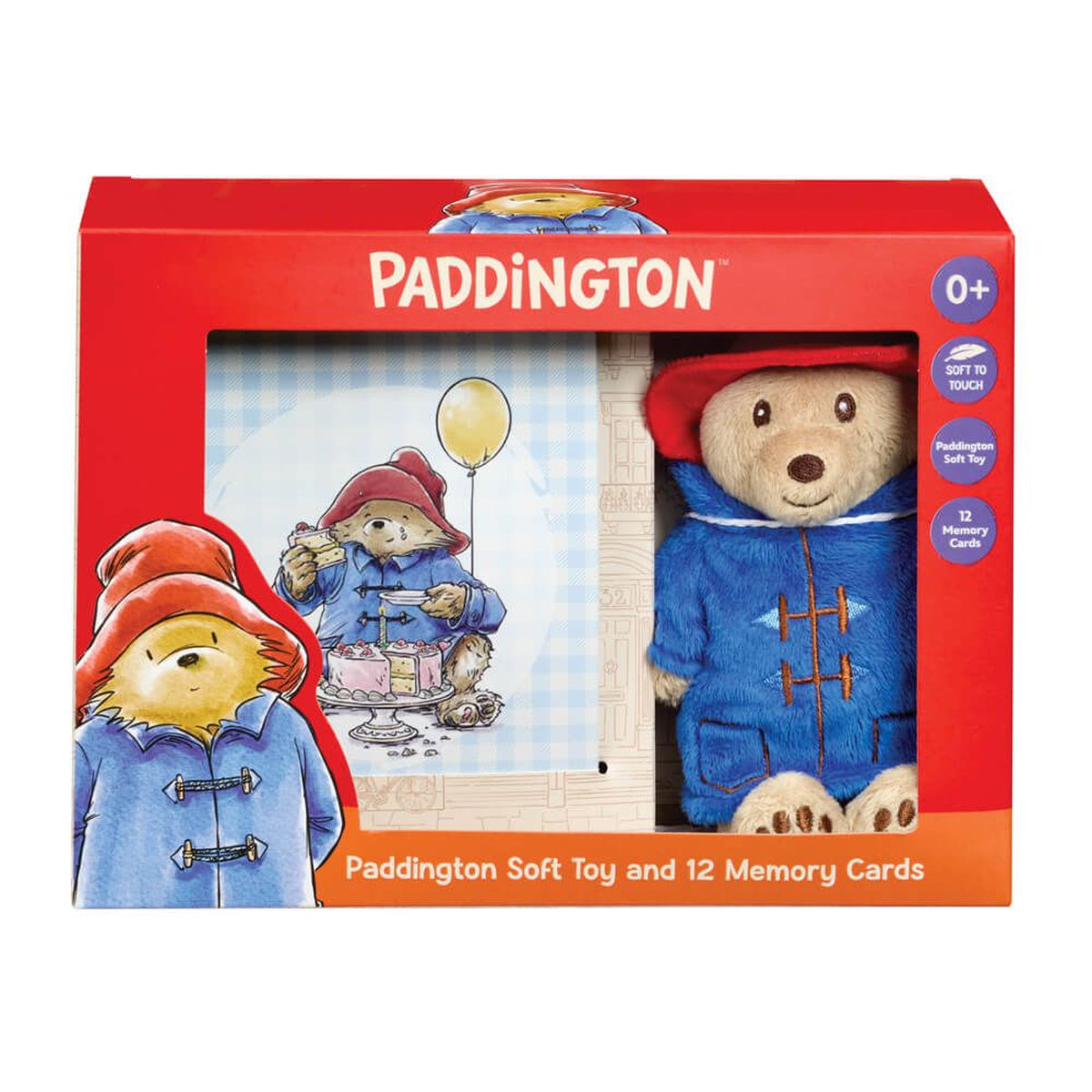 Gift Set: Paddington Soft Toy & 12 Memory Cards