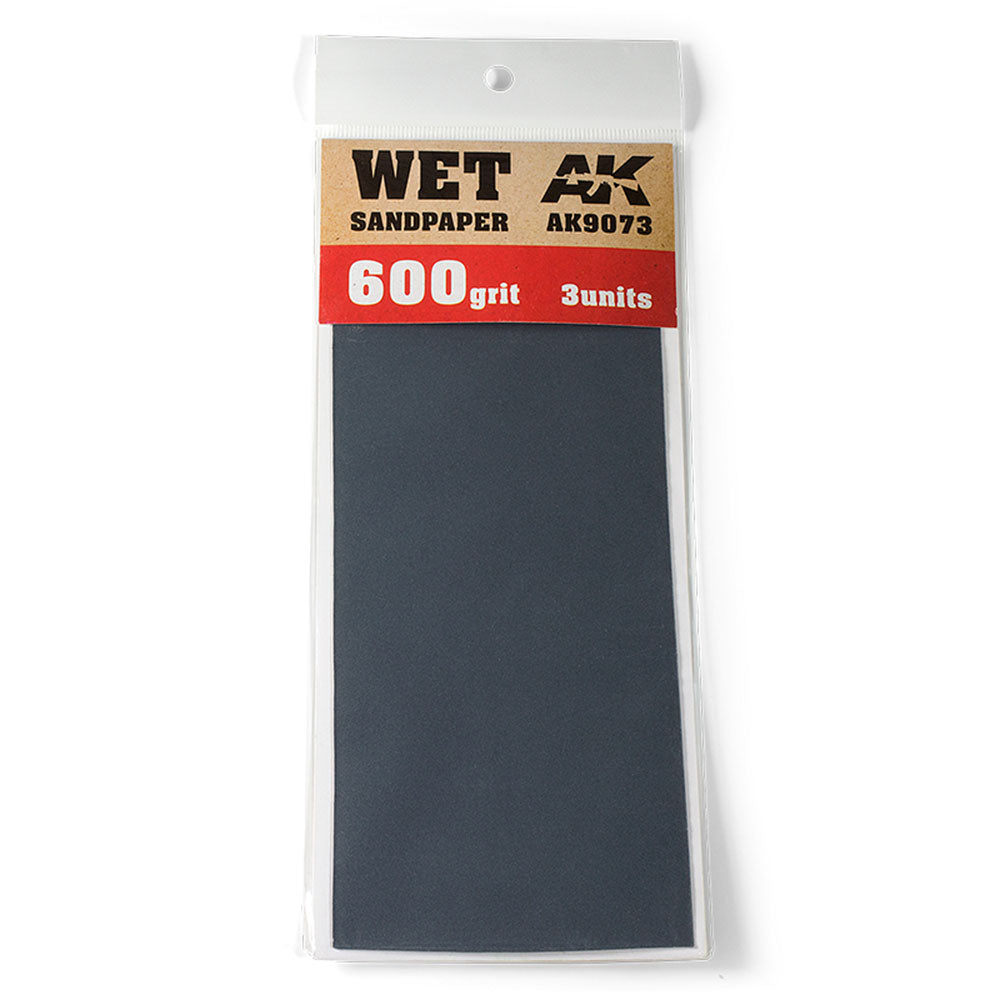AK Interactive Wet Sandpaper 3pcs