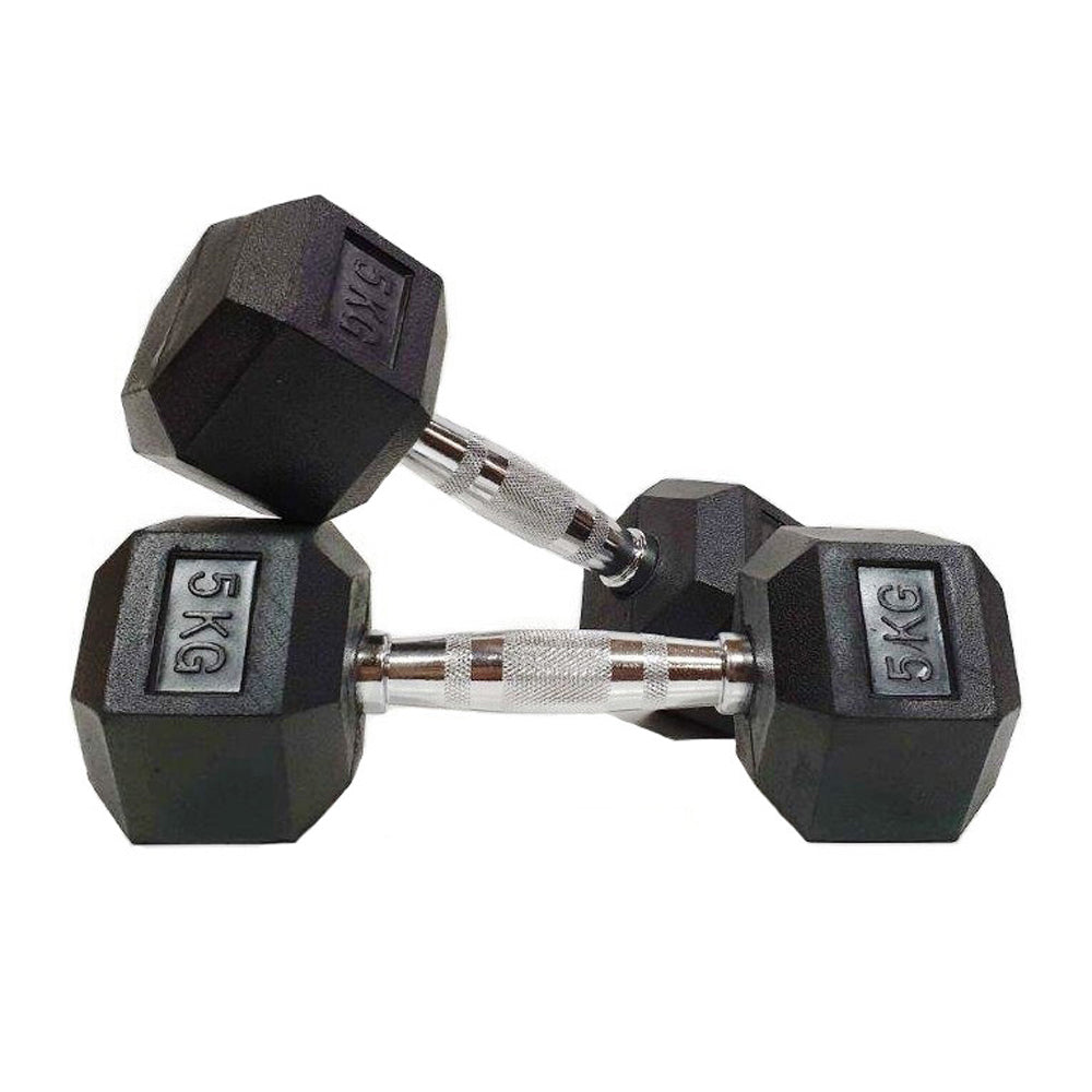 Morgan Rubber Hex Dumbbells (Pair)