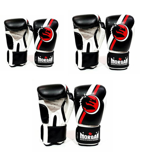 Morgan Classic Boxing Gloves (Black/White)