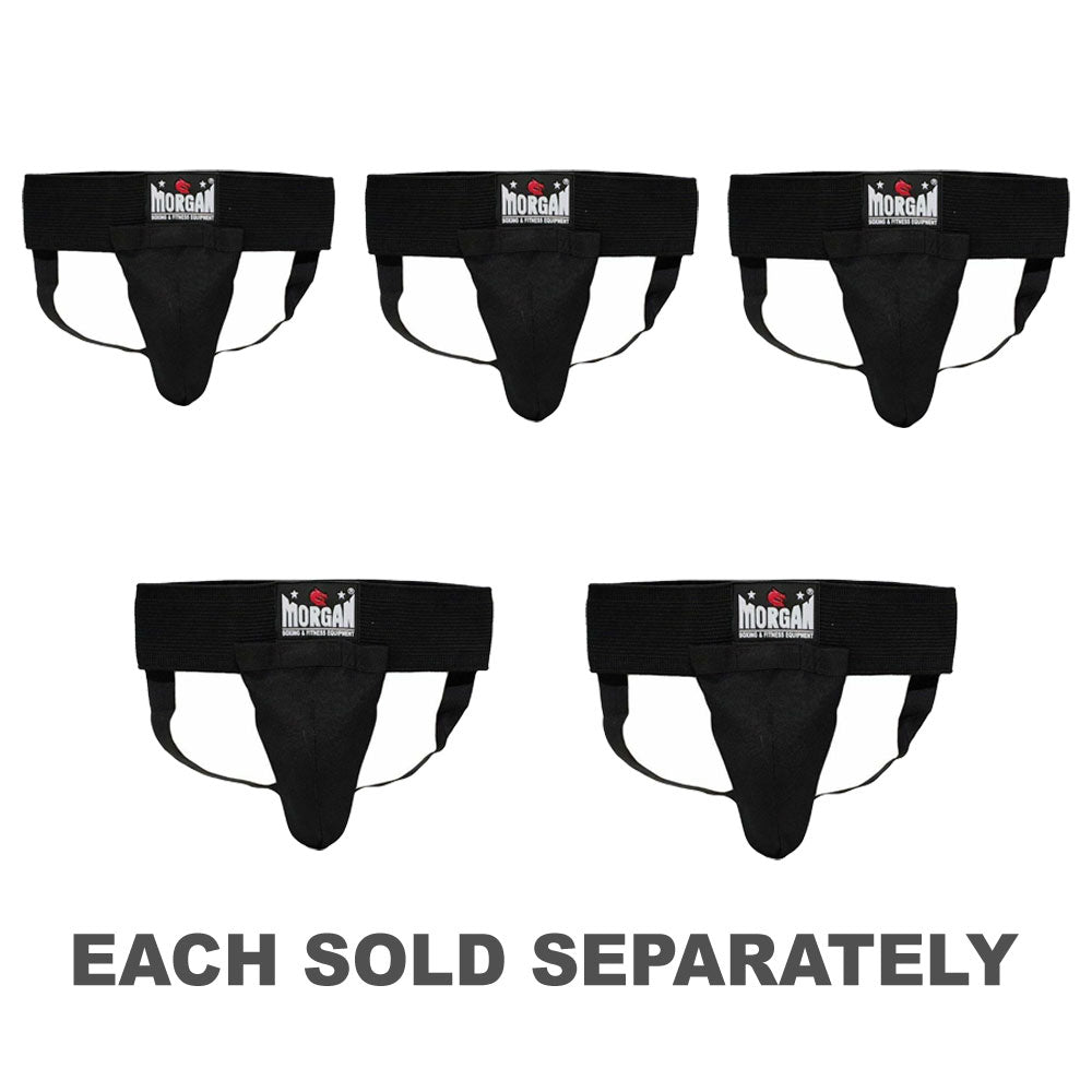 Morgan Classic Elastic Groin Guard with Cup (Black)