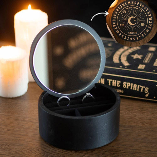 Black and Gold Talking Board MDF Jewellery Box