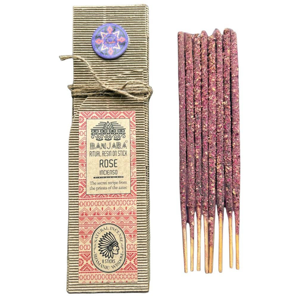 Rose Resin on Stick Incense Shamanic Wisdom